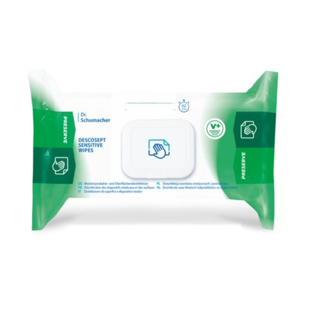 Dr.Schumacher Descosept Sensitive Wipes 9x60pz - 20 x 22 cm